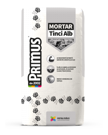 Enduit de Façade Intérieur/Extérieur TINCI, Blanc 25kg PRIMUS